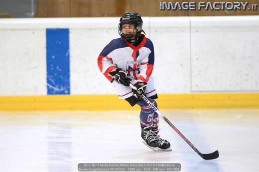 2014-10-11 Aosta-Hockey Milano Rossoblu U14 0115 Mattia Bozzi